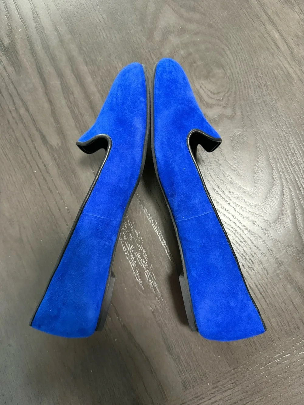 Cole Haan Blue Suede Smoking Flats Slip On Women’s Size‎ 10